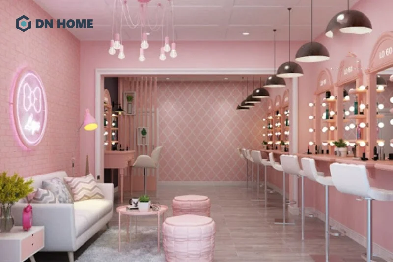 Gương hình vuông là lựa chọn lý tưởng cho khu vực chờ, lễ tân trong spa