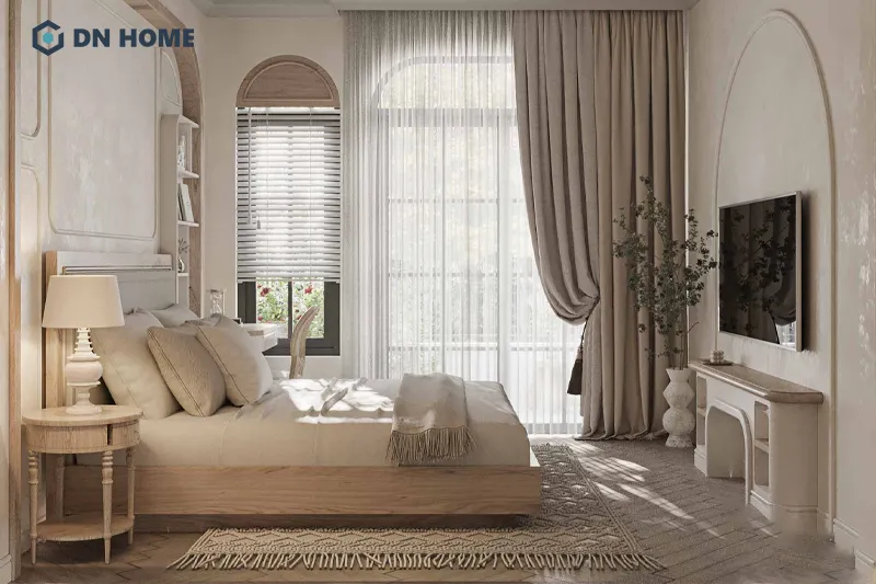 Các nét cong cùng chi tiết điêu khắc trên nội thất là đặc trưng trong thiết kế nhà phố tân cổ điển
