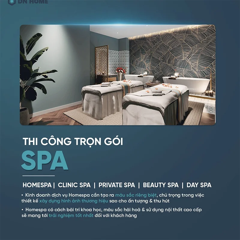 Nội Thất Điểm Nhấn là đơn vị uy tín, chuyên thiết kế - thi công nội thất spa 
