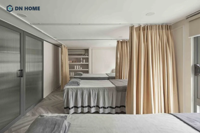 Thiết kế spa theo phong cách hiện đại thường sử dụng gam màu trung tính làm chủ đạo