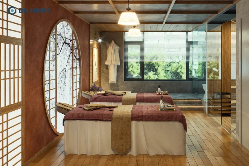 Spa thiết kế theo phong cách Zen đề cao vẻ đẹp tinh tế, mộc mạc trong văn hóa Nhật Bản