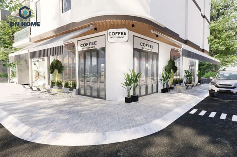 Ưu điểm của quán cafe lô góc là không gian thoáng đãng, dễ dàng thu hút khách hàng vãng lai
