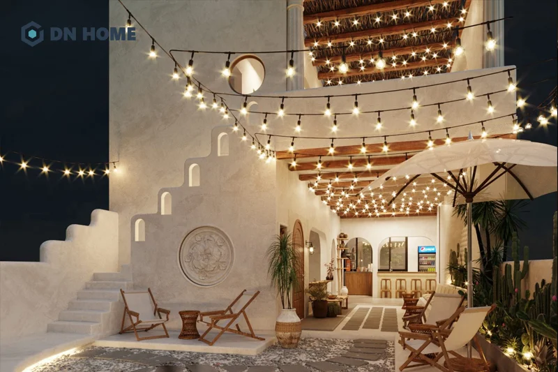Quán cafe 2 tầng được thiết kế theo phong cách Scandinavian hướng đến không gian thoáng đãng cho khách hàng 