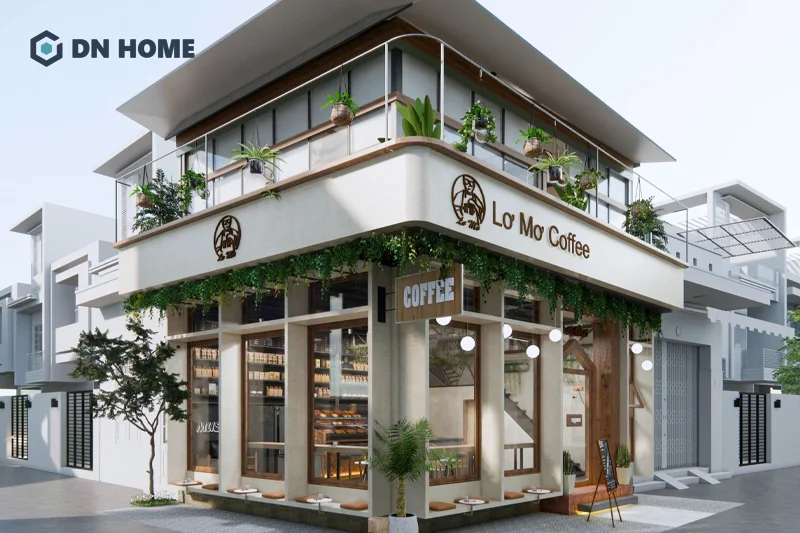 Quán cafe phong cách tối giản tập trung vào các đường nét thiết kế tinh tế