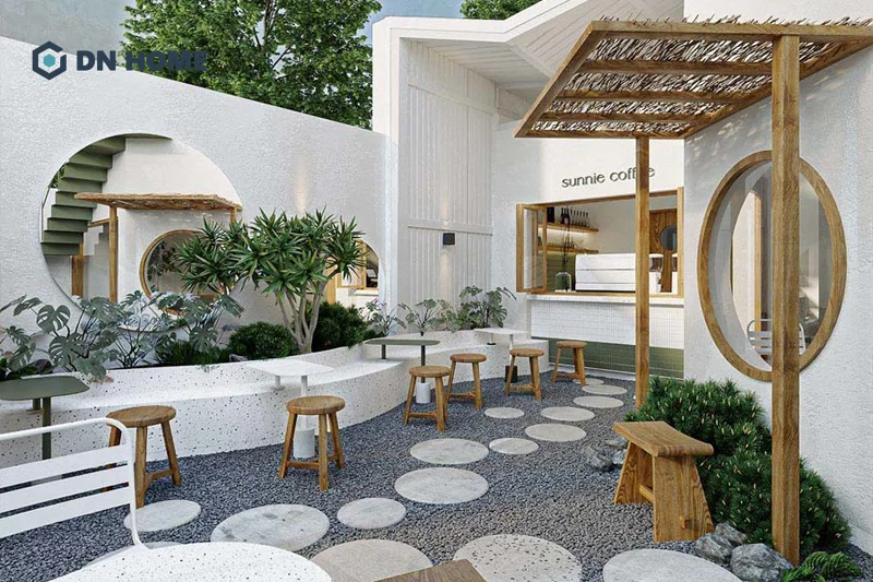 Mẫu thiết kế quán cà phê chill theo phong cách Bắc Âu, lấy cảm hứng vẻ đẹp thiên nhiên vùng biển