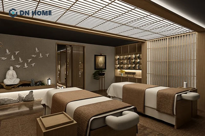 Việt liệu và nội thất đồng bộ là yếu tố giúp nâng cao hình ảnh chuyên môn của spa