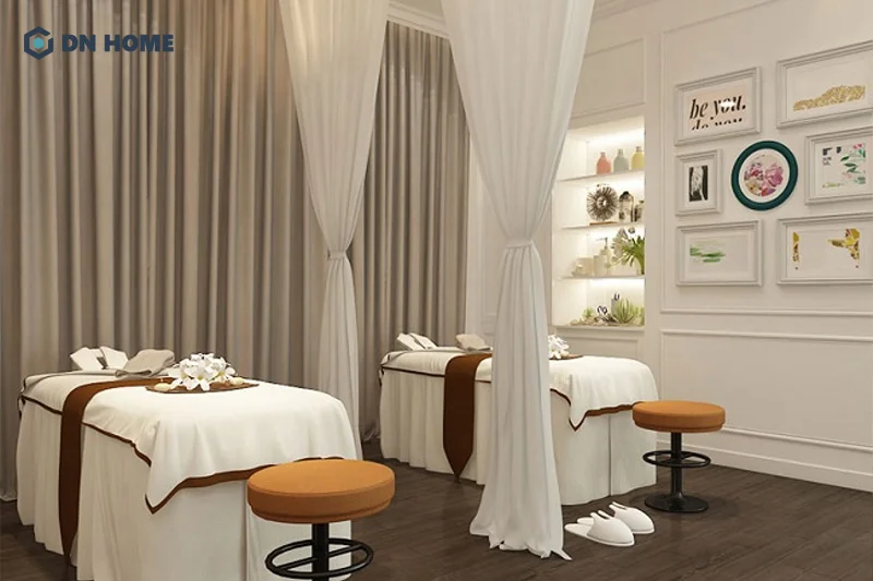 Ưu điểm của thiết kế spa diện tích 20m2 là tiết kiệm ngân sách đầu tư nhưng vẫn đảm bảo tính thẩm mỹ