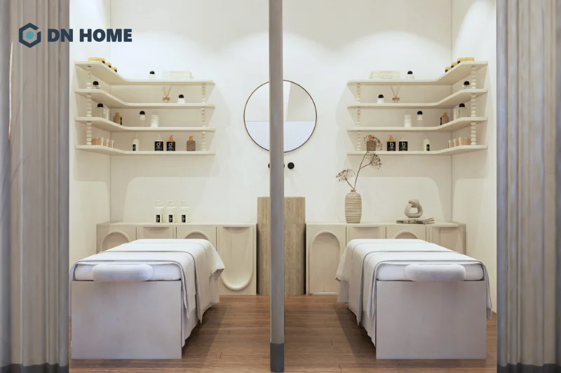 Đầu tư thiết kế diện tích spa 30m2 nhằm đảm bảo hài hòa giữa tính thẩm mỹ và công năng