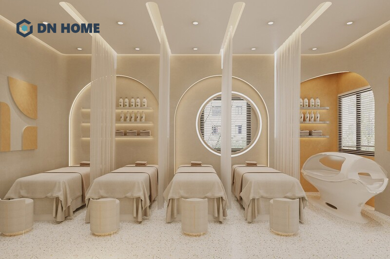 Nội thất và trang thiết bị trong spa 40m2 cần được chú trọng đầu tư chất lượng, bền đẹp