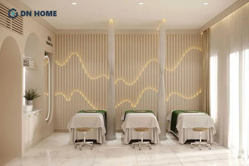 Spa Đông y thiết kế theo phong cách tối giản có ưu điểm tối ưu diện tích và ngân sách đầu tư