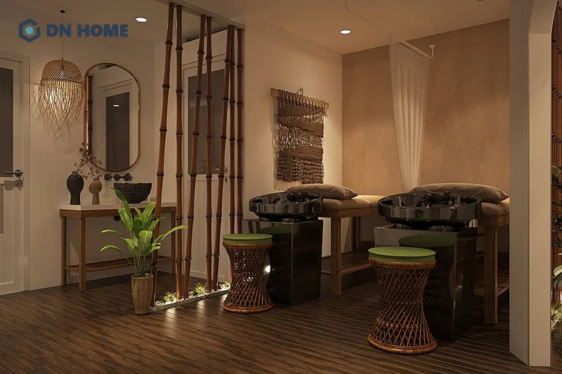 Spa dưỡng sinh Đông y theo phong cách gần gũi với thiên nhiên tạo cảm giác thư giãn tuyệt đối