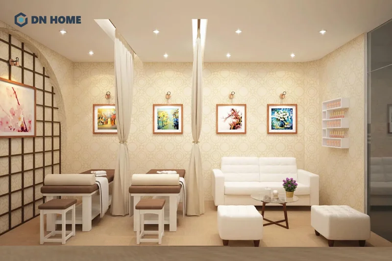 Spa mini gội đầu dưỡng sinh phong cách tối giản có ưu điểm vốn đầu tư thấp