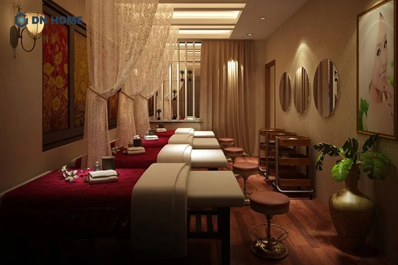 Ưu tiên lựa chọn màu chủ đạo spa mini gội đầu dưỡng sinh hợp với bản mệnh của chủ đầu tư
