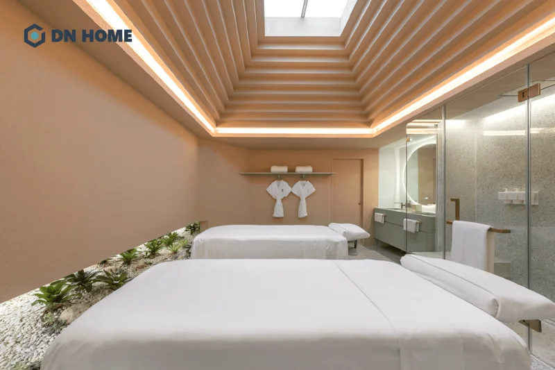 Spa nên lựa chọn âm thanh du dương, thư giãn để giúp khách hàng giải tỏa căng thẳng
