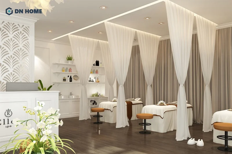 Cần đảm bảo diện tích tối thiểu khi thiết kế spa để tạo cảm giác thoáng đãng và thoải mái