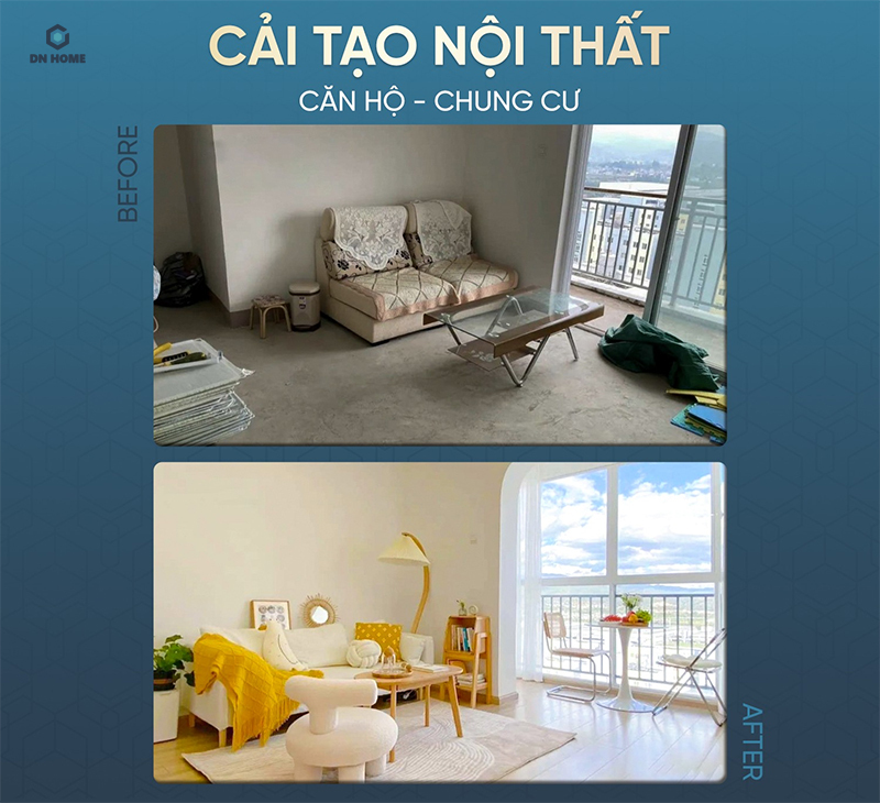 Việc sửa chữa và cải tạo lại nội thất giúp không gian sống trở nên tiện nghi và hài hòa hơn