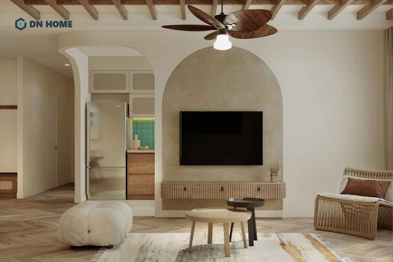Khi thiết kế phong cách nội thất Wabi Sabi cần hạn chế bố trí quá nhiều đồ nội thất để đảm bảo sự tối giản