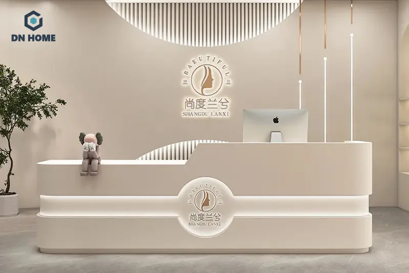 Nên ưu tiên lựa chọn quầy lễ tân dành cho spa được làm từ chất liệu bền đẹp