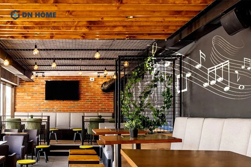 Không gian mộc mạc, ấm cúng là yếu tố đặc trưng của quán cà phê acoustic