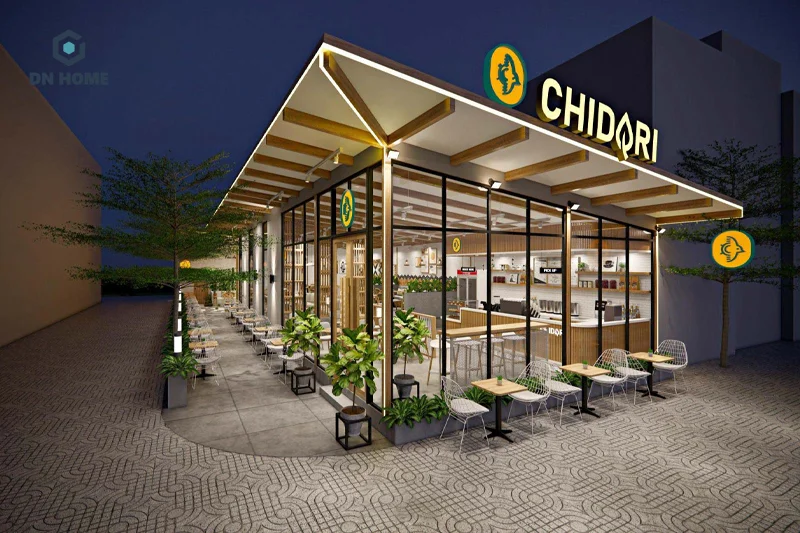 Chidori Coffee & Tea là sự kết hợp hài hòa giữa phong cách Địa Trung Hải và hiện đại