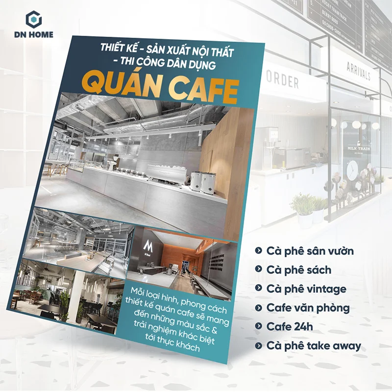 Nội Thất Điểm Nhấn tự hào là đơn vị thiết kế - thi công quán cafe chuyên nghiệp, uy tín