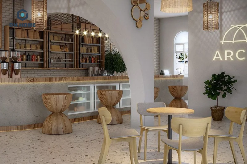 Ánh sáng tự nhiên là yếu tố không thể thiếu khi thiết kế quán cafe phong cách Địa Trung Hải
