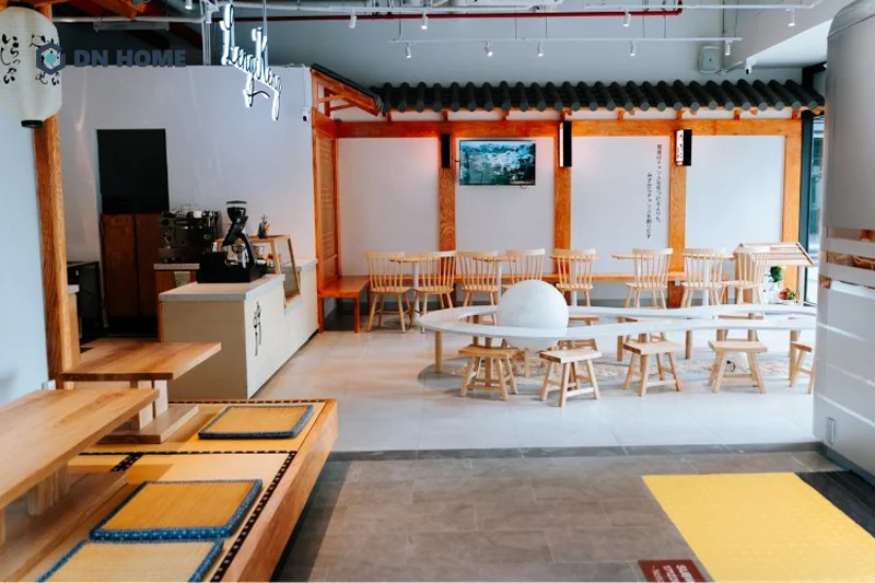 Quán cafe thiết kế theo phong cách Japandi hướng đến vẻ đẹp tối giản, ấm cúng và gần gũi với thiên nhiên