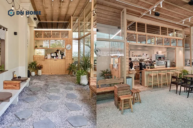 Piko Coffee là mẫu thiết kế quán cafe phong cách Nhật Bản mà bạn nên tham khảo với vẻ đẹp hòa quyện thiên nhiên