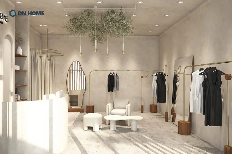 Cửa hàng được trang trí theo phong cách Boutique đề cao trải nghiệm mua sắm của khách hàng