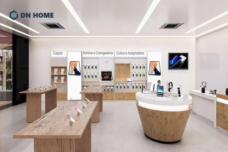 Cửa hàng điện thoại phong cách Scandinavian ghi điểm với khách hàng bởi không gian mộc mạc, ấm cúng