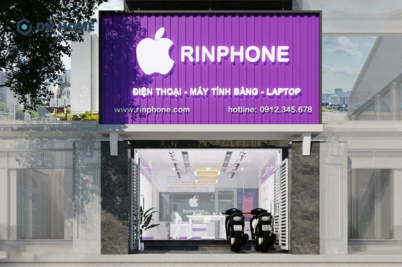 Cần đầu tư trang trí mặt tiền cửa hàng điện thoại để tạo điểm nhấn ấn tượng, thu hút khách hàng