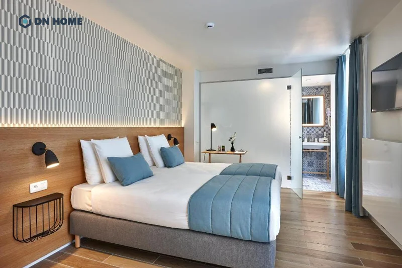 Tone màu trung tính được sử dụng chủ đạo trong thiết kế nội thất khách sạn phong cách Scandinavian