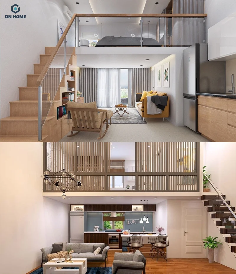 Nên tận dụng tối đa ánh sáng tự nhiên khi decor phòng trọ gác lửng để tạo cảm giác thoáng đãng