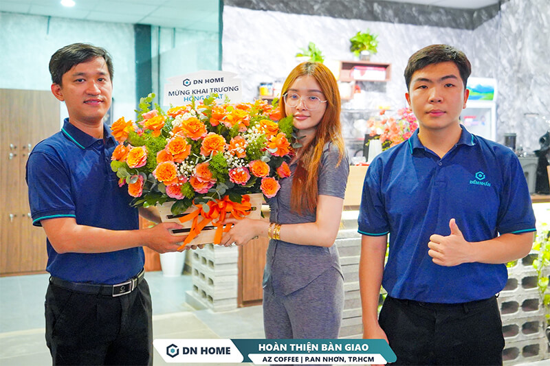 DN Home chính thức nghiệm thu và bàn giao dự án cải tạo nội thất AZ Coffee cho chủ đầu tư 