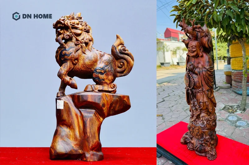 Với chất gỗ tốt, gỗ sưa thường được sử dụng để điêu khắc đồ thủ công mỹ nghệ