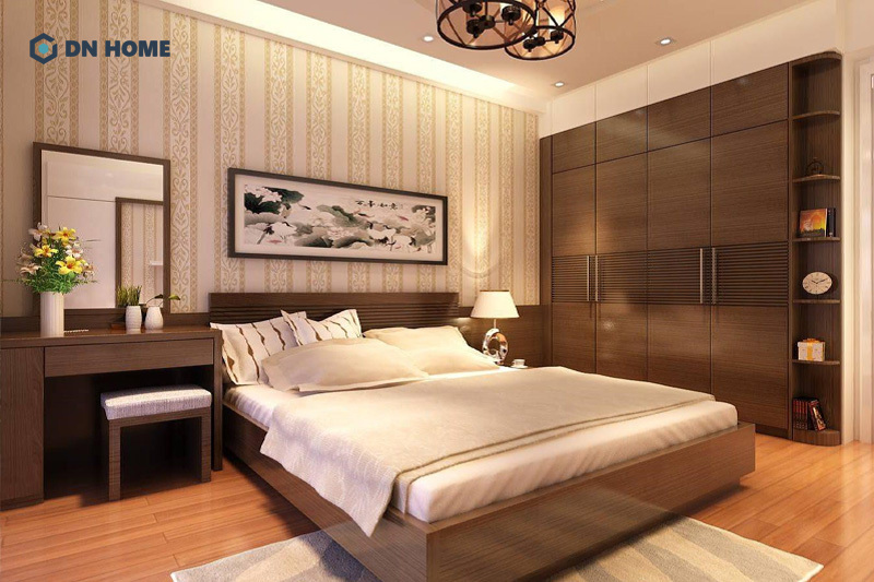 Bàn trang điểm được thiết kế với kiểu dáng đơn giản phù hợp với không gian nội thất hoài niệm