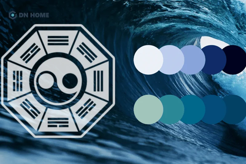 Xanh dương, đen và trắng là những gam màu tương hợp với người mệnh Thủy