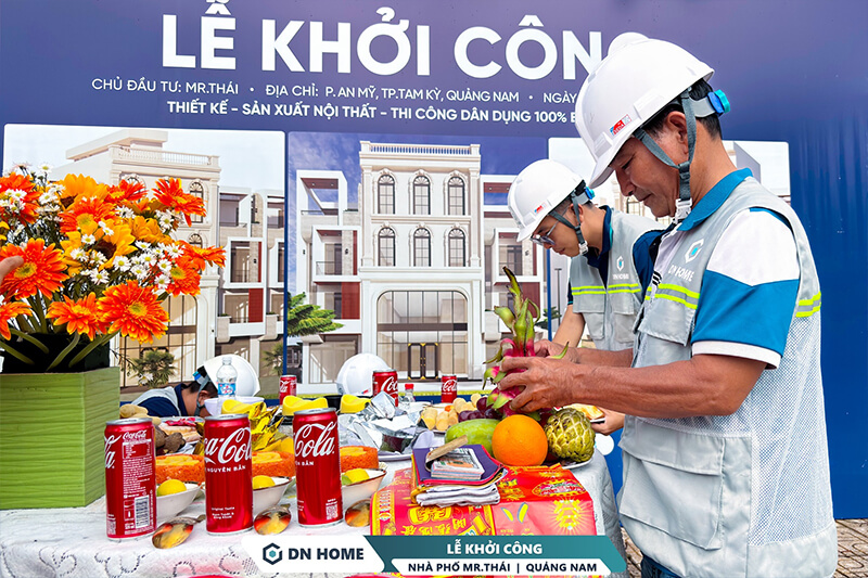 Lễ cúng khởi công được DN HOME chuẩn bị kỹ lưỡng, triển khai cẩn trọng