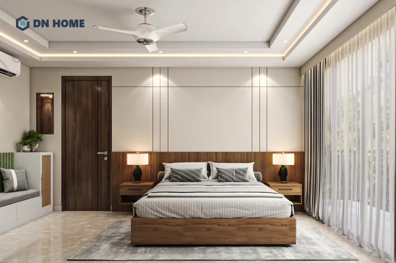 Trần thạch cao có 5 lớp bảo vệ là giải pháp lý tưởng cho không gian phòng ngủ thư giãn, thoải mái 