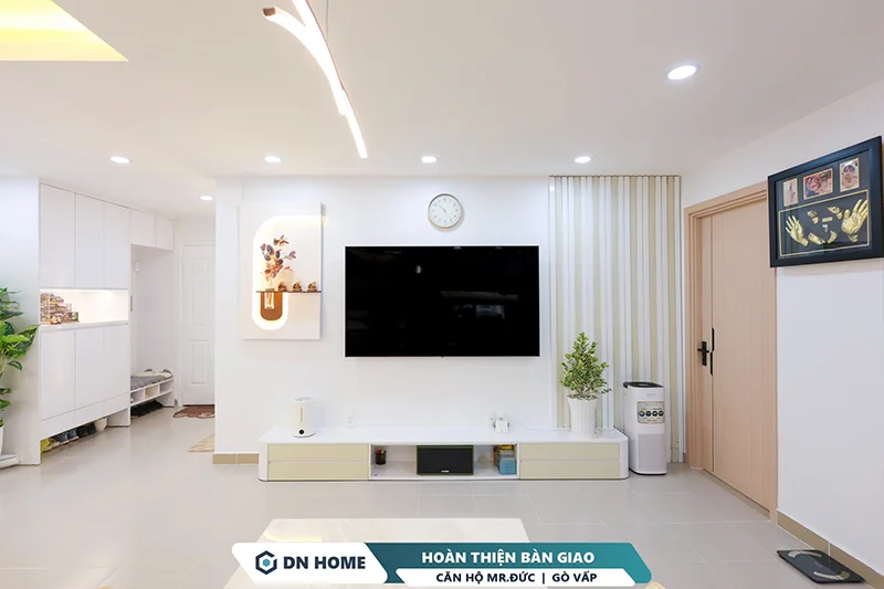 Không gian nội thất được thi công chỉnh chu, tạo nên không gian sống lý tưởng