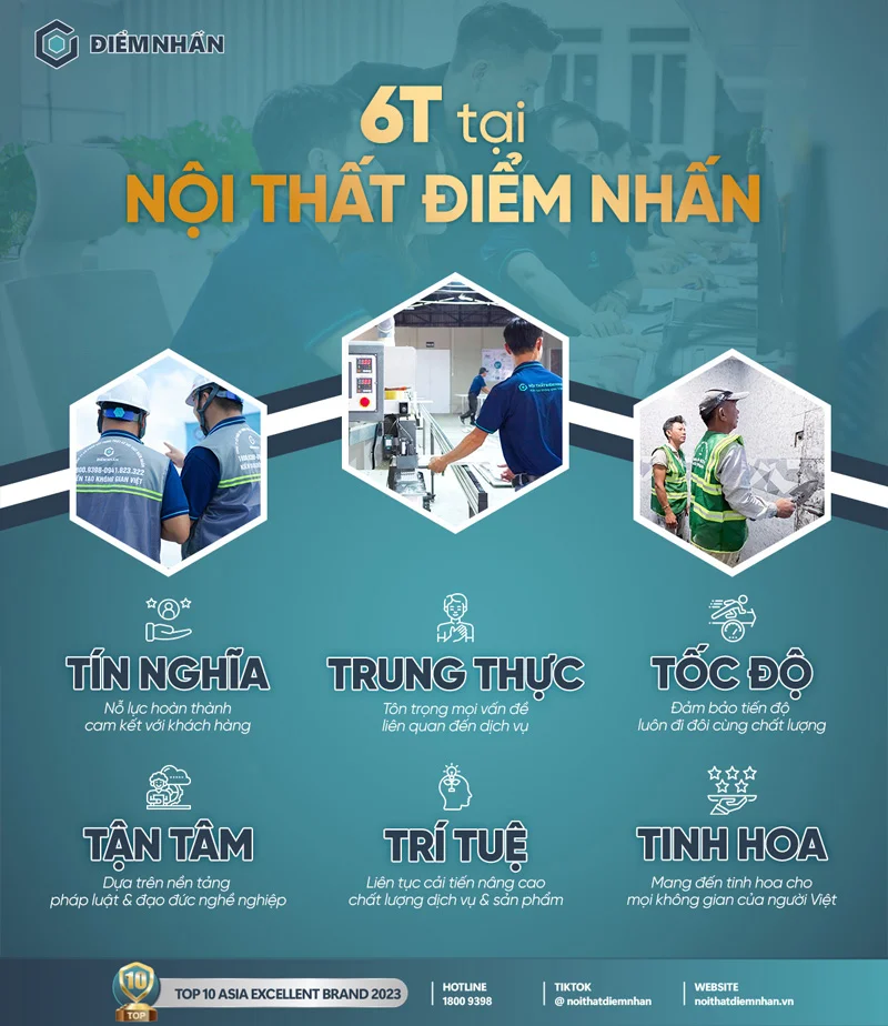 Nội Thất Điểm Nhấn luôn đặt quyền lợi của khách hàng lên hàng đầu, tận tâm phục vụ