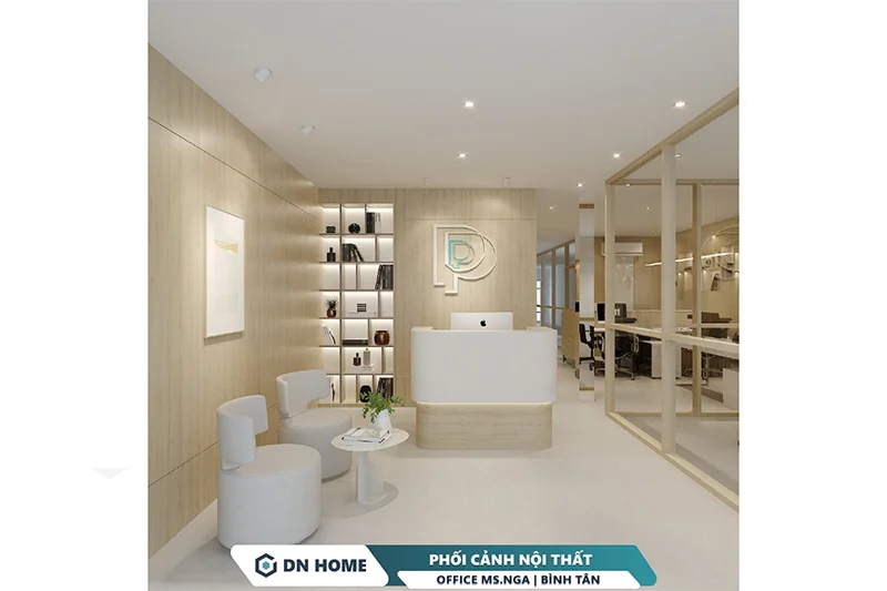 Dự án thi công nội thất văn phòng Ms.Nga tại Bình Tân - thực hiện bởi Nội Thất Điểm Nhấn
