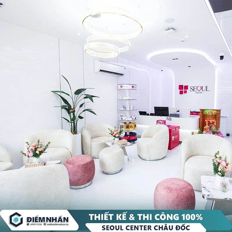 Nội Thất Điểm Nhấn thi công nội thất thẩm mỹ viện cam kết thể hiện rõ bản sắc và sự chuyên nghiệp của thương hiệu