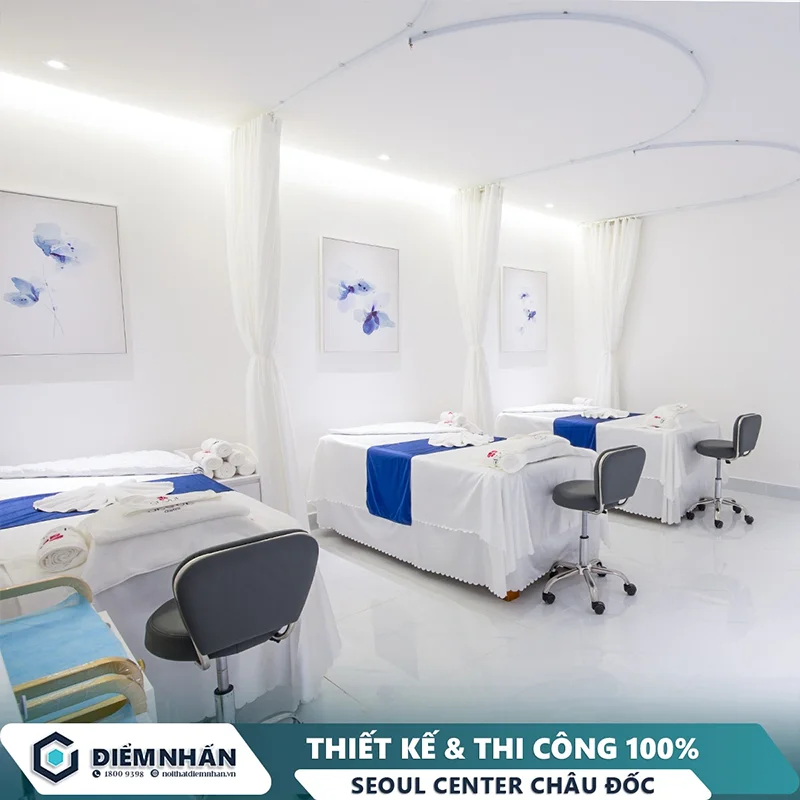 Không gian điều trị được Nội Thất Điểm Nhấn thi công khoa học, tối ưu quy trình vận hành