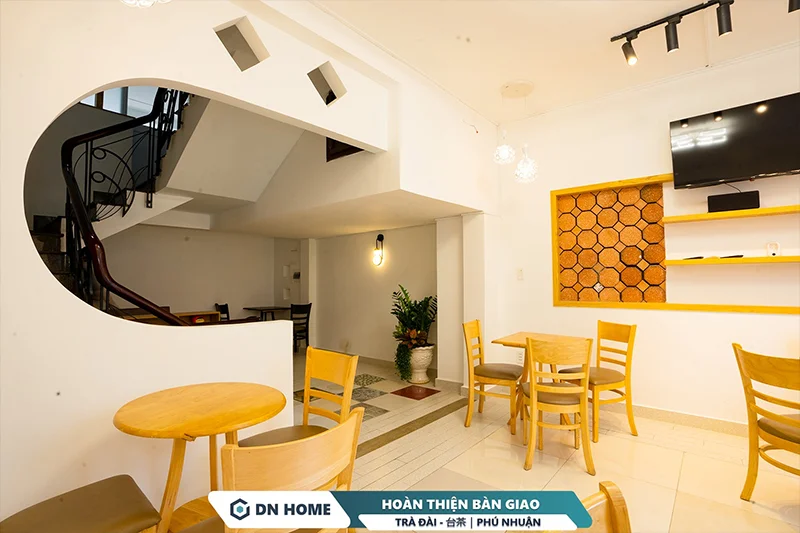 Dự án quán cafe - trà sữa tại quận Phú Nhuận được thi công bởi Nội Thất Điểm Nhấn