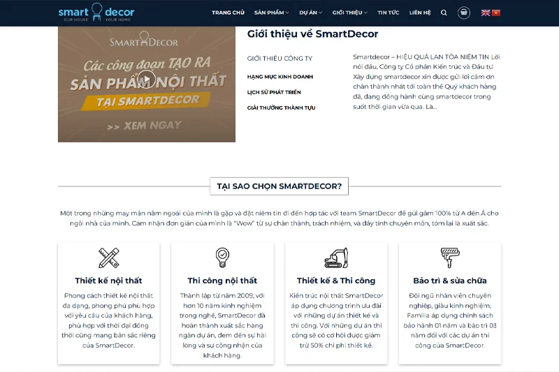 Nội thất SmartDecor sở hữu nhà máy riêng giúp khách hàng tối ưu chi phí và chất lượng dự án
