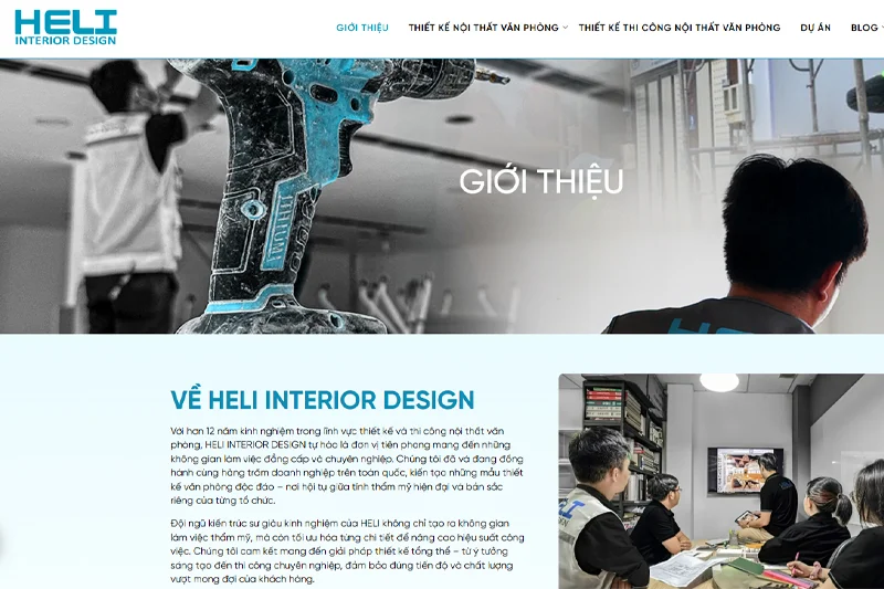 Công ty Nội thất Heli nổi tiếng với sự linh hoạt trong các giải pháp thi công nội thất