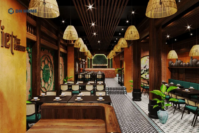 Thiết kế không gian nhà hàng Việt Nam cần gợi được cảm giác hình ảnh làng quê thân thuộc