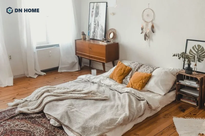 Với bối cảnh “đất chật người đông” như hiện nay, phòng ngủ không giường giúp tối ưu diện tích nhanh chóng trở thành xu hướng