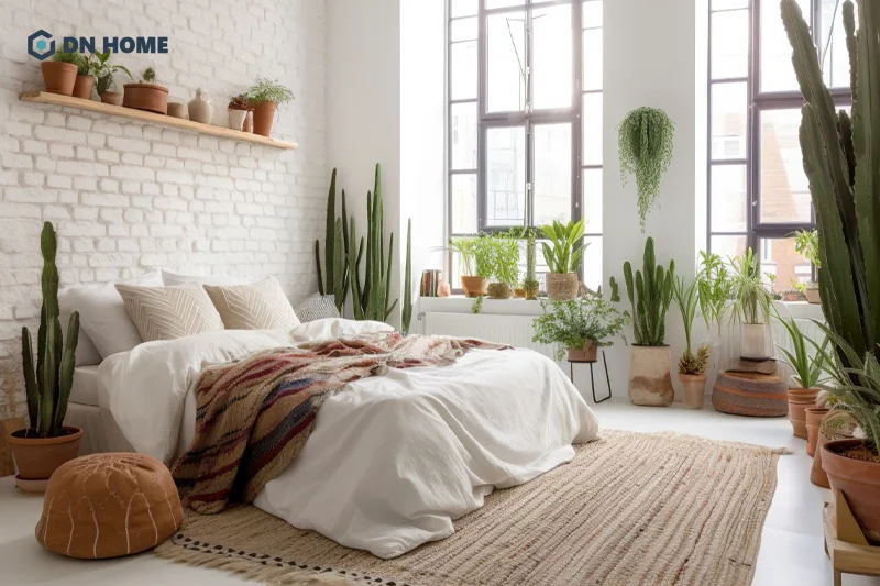 Ánh sáng tự nhiên là yếu tố không thể thiếu khi thiết kế - trang trí phòng ngủ không giường phong cách Vintage